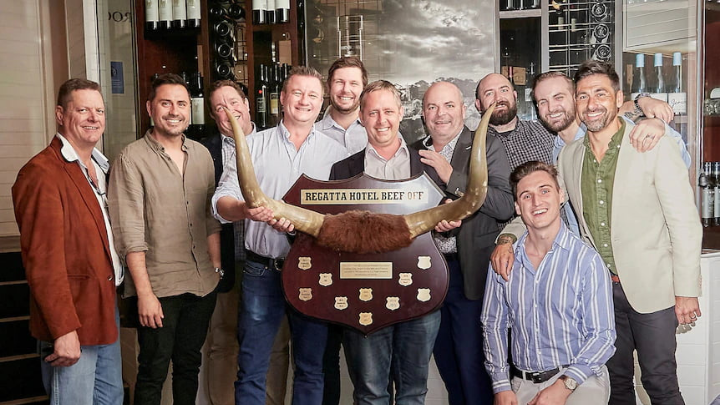 Stanbroke staff with the Regatta Beef Off trophy